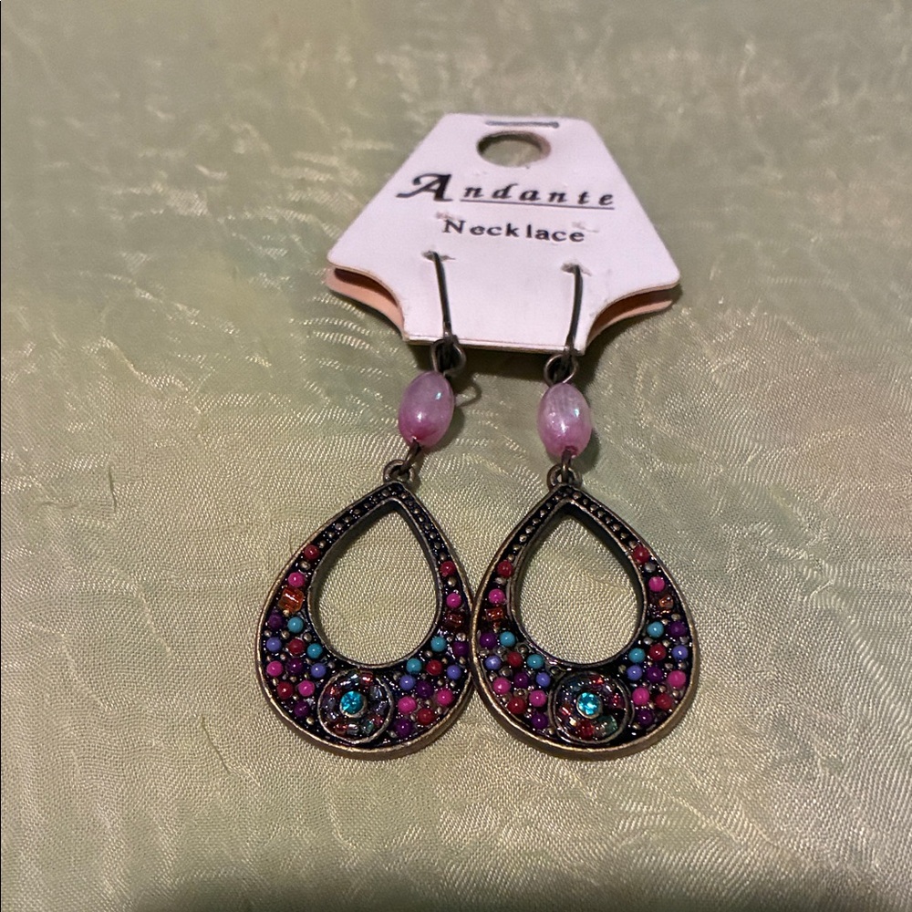 Colorful Teardrop Earrings